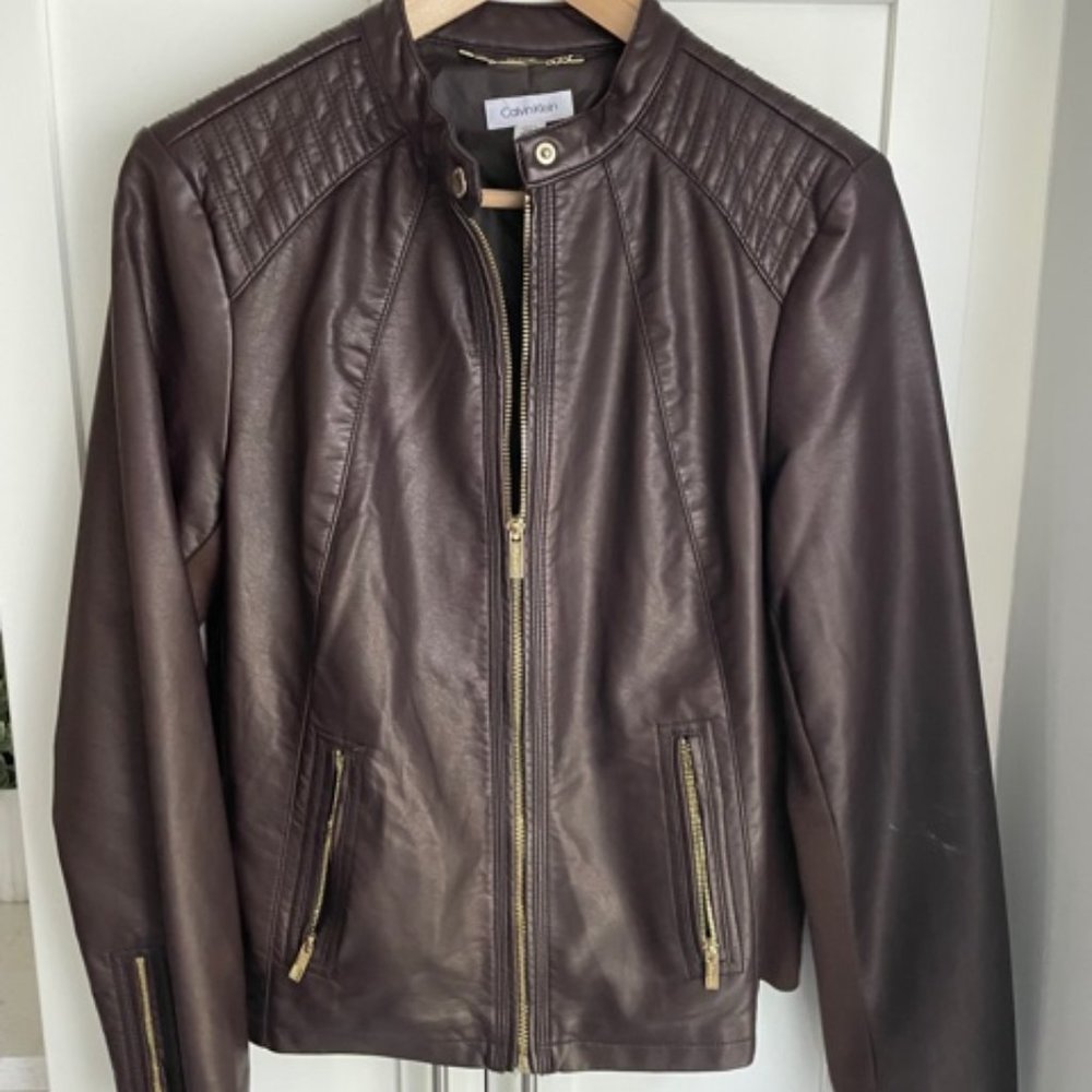Calvin Klein Faux leather jacket